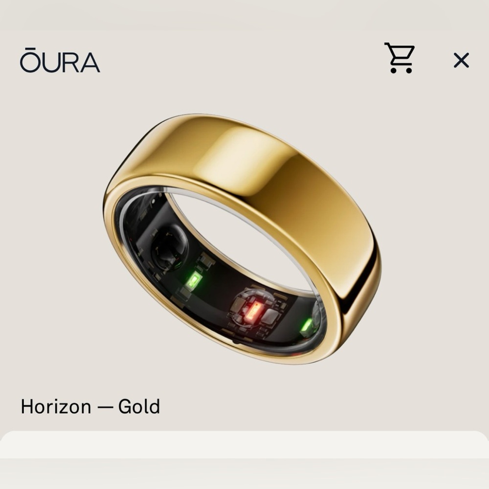 Brand new, never worn Oura ring, comes with charger.